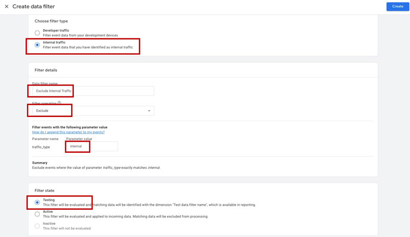 How to Remove Your Own Traffic from GA4 Reports GA4 interface summary showing confirmed setup steps for excluding internal traffic.