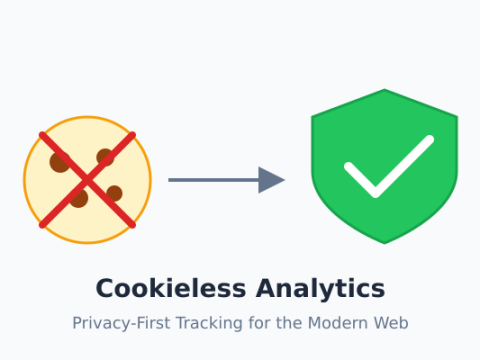 Cookieless analytics concept showing transition from cookie-based to privacy-first tracking