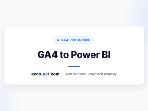 Connect GA4 to Power BI: Three Routes and Where Each One Breaks